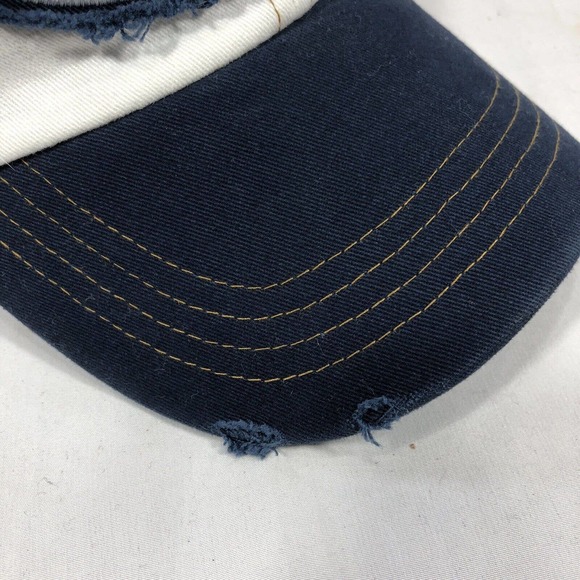 TOPSAIL ISLAND HAT CAP SUN & BEACH ADJUSTABLE DISTRESSED ONE SIZE FITS MOST OSFM - Picture 5 of 14